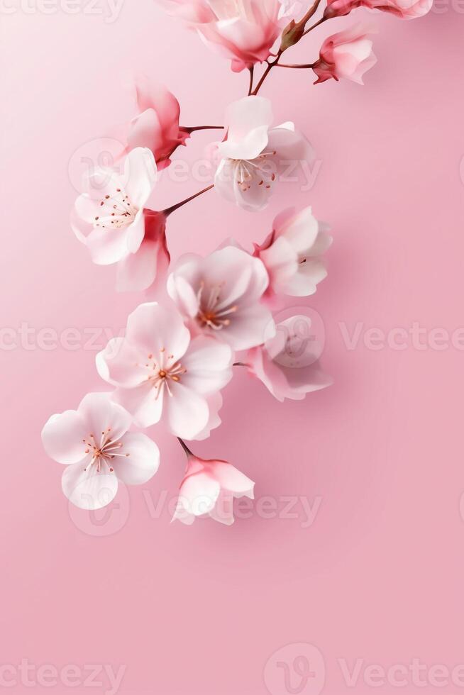 en bakgrund av en ljus rosa Färg lutning med vit Färg. ai generativ foto