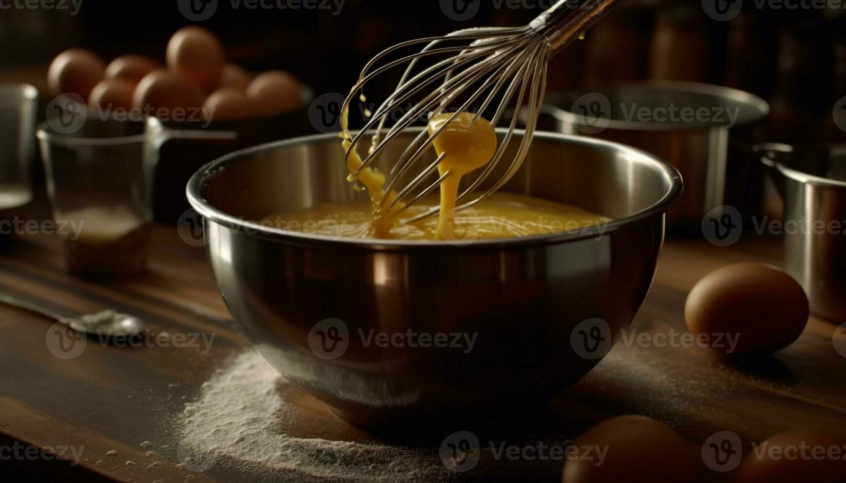 nyligen bakad bröd, hemlagad med kärlek genererad förbi ai foto