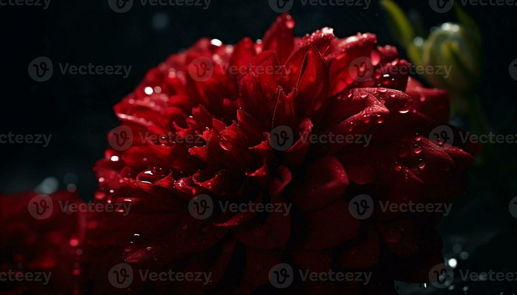 vibrerande bukett av våt blommor, färsk med dagg och skönhet genererad förbi ai foto