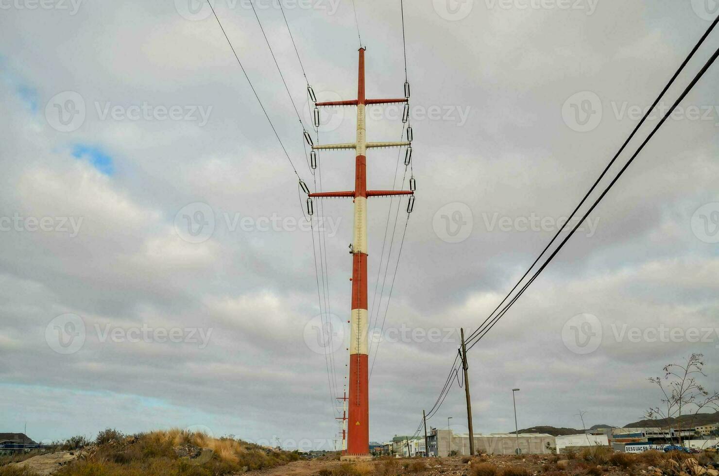 elektricitet kraft pylon foto