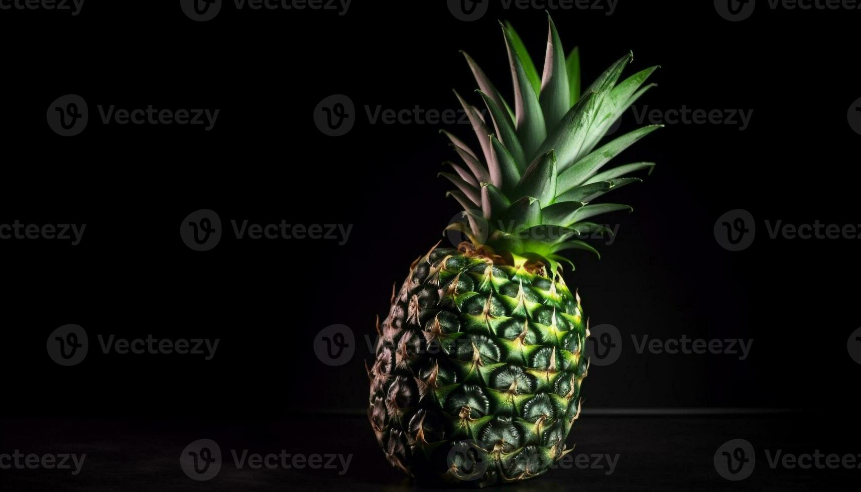 saftig ananas skiva, en ljuv och friska tropisk mellanmål genererad förbi ai foto