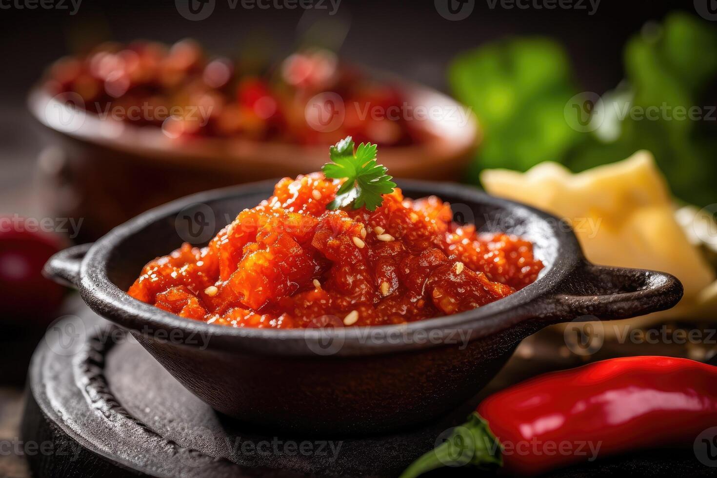 stock Foto av sambal mat fotografi ai genererad