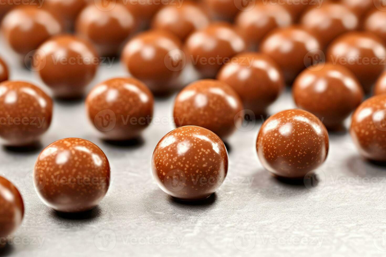 choklad boll kaka dekorationer professionell mat fotografi ai genererad foto