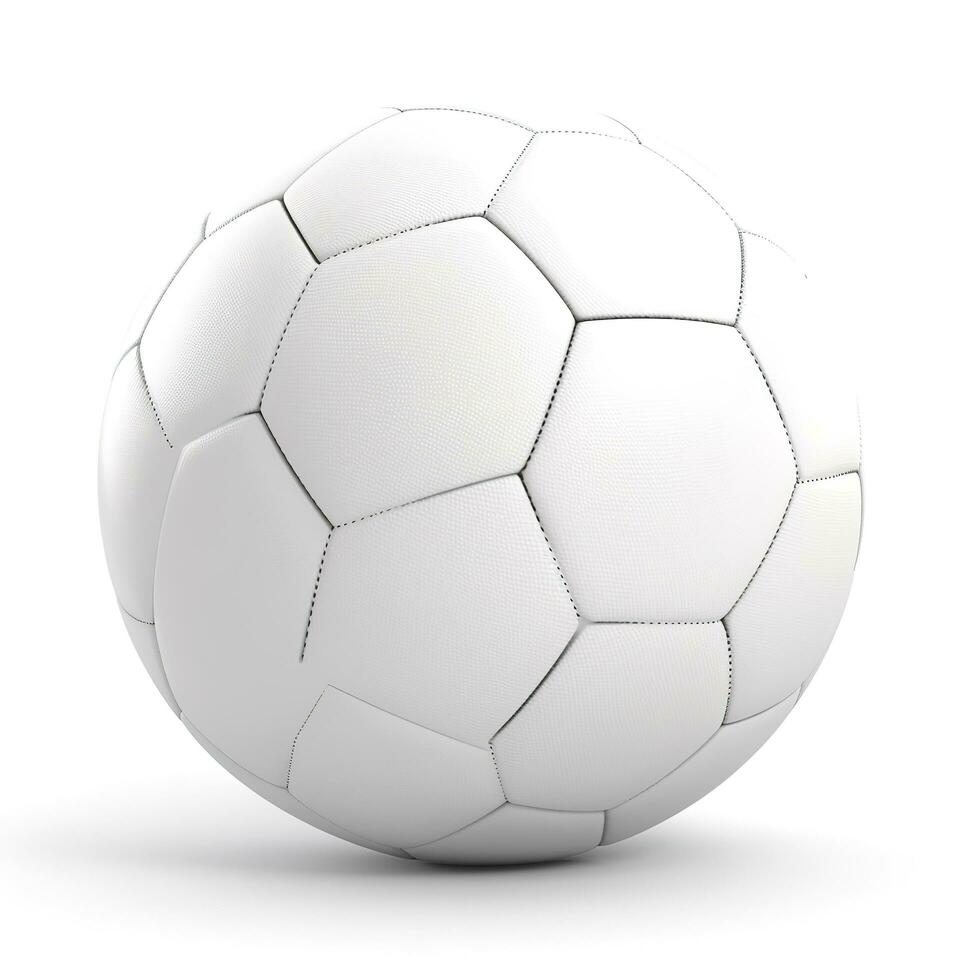 fotboll boll isolerat på vit bakgrund, generera ai foto