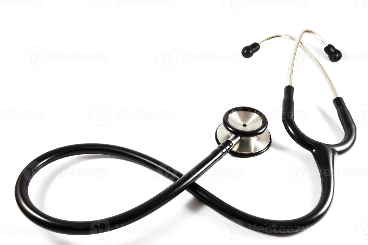 stetoskop i oändlighet symbol isolerad foto