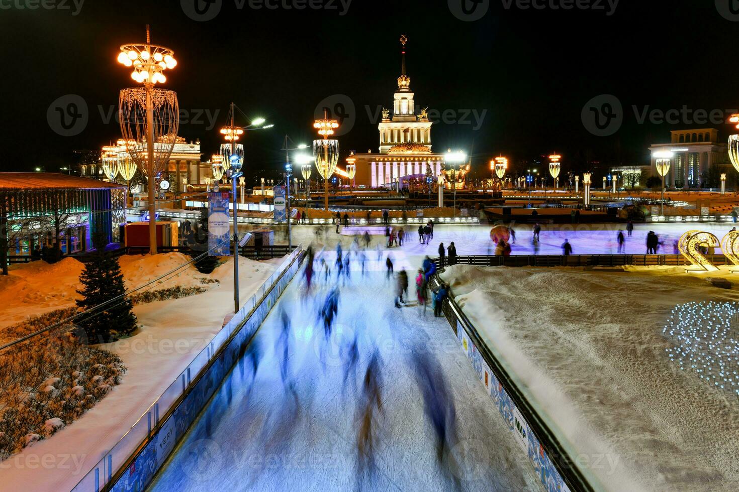 is rink på vdnkh - Moskva, ryssland foto