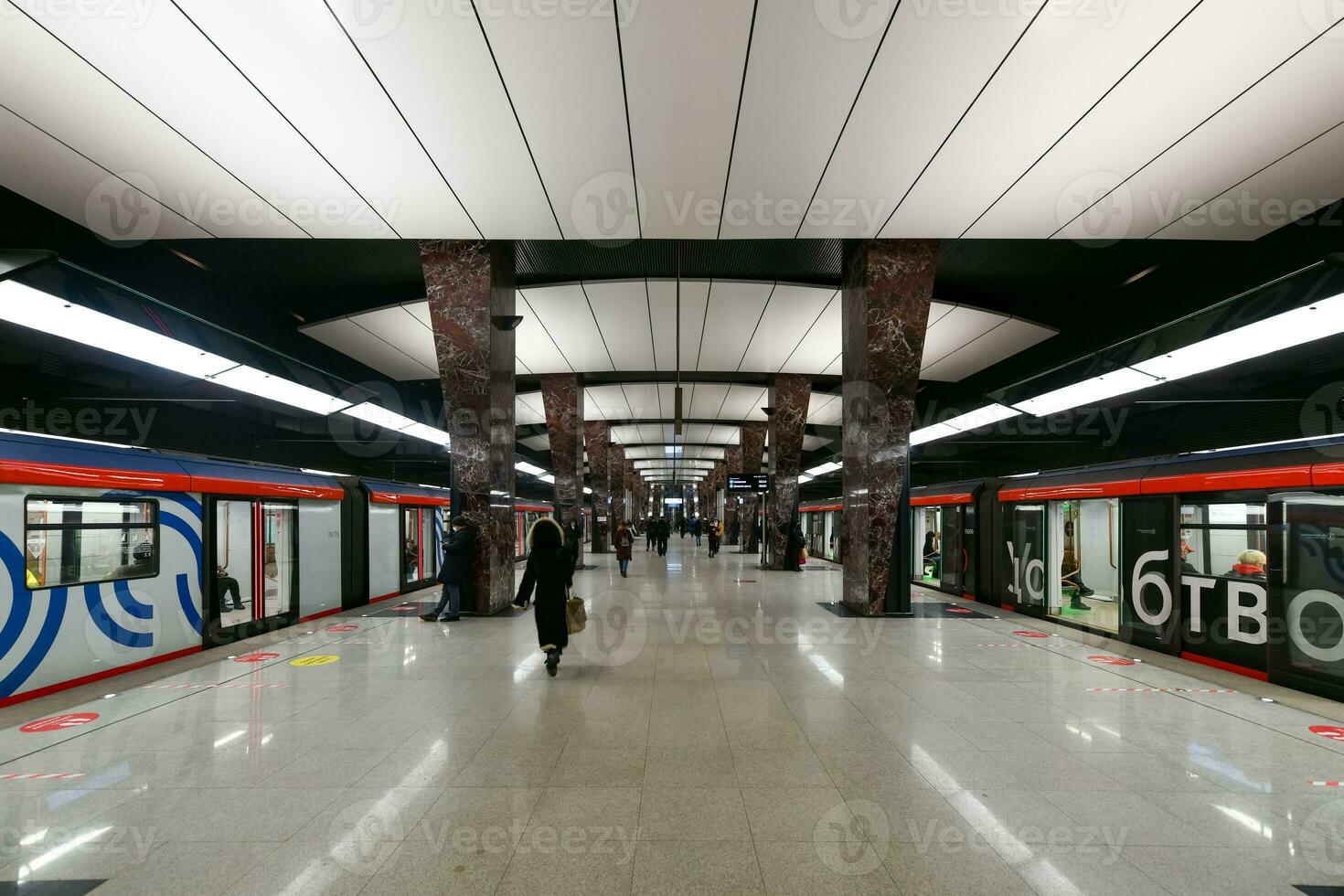 khoroshyovskaya metro station - Moskva, ryssland foto