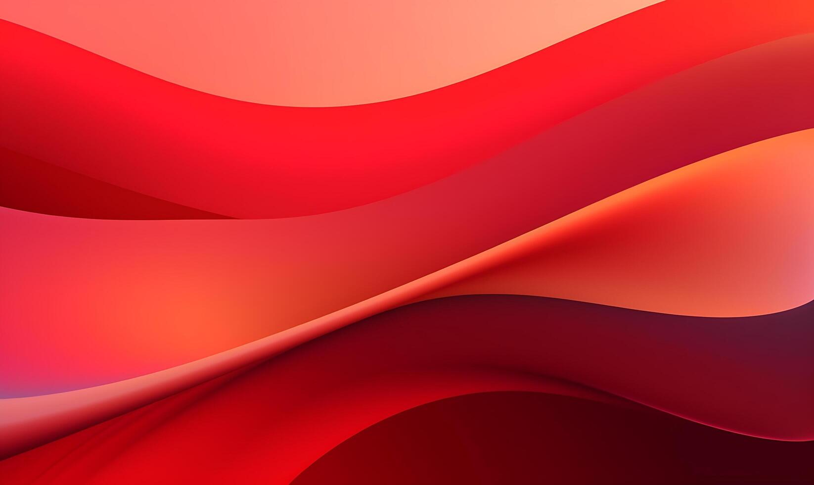 abstrakt röd orange flytande Vinka bakgrund ai genererad foto