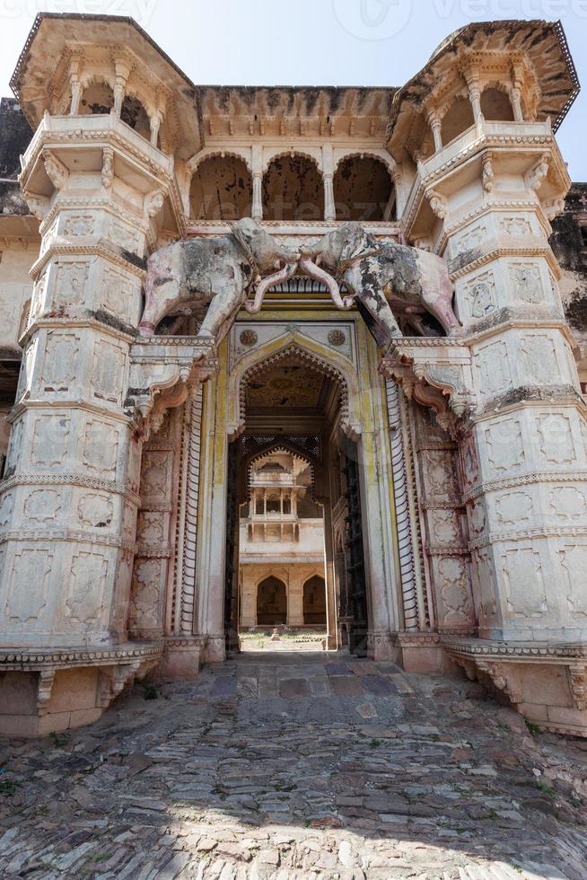 Bundi fort i Rajasthan, Indien foto