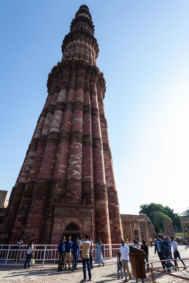 qutub minar i New Delhi, Indien foto