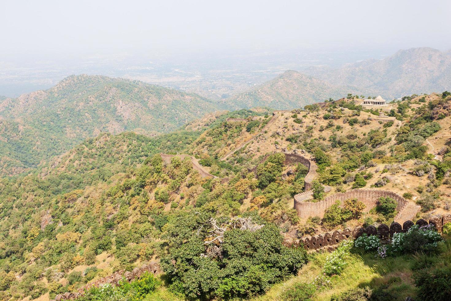 Kumbhalgarh fort i Rajasthan Indien foto