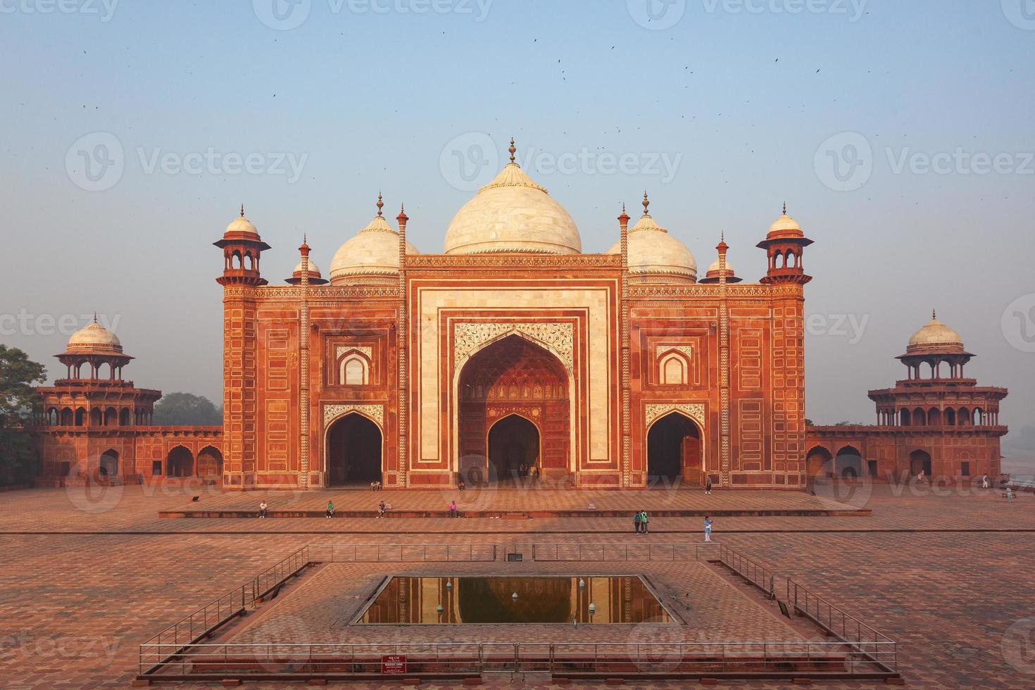 byggnader vid taj mahal i agra, uttar pradesh, indien foto