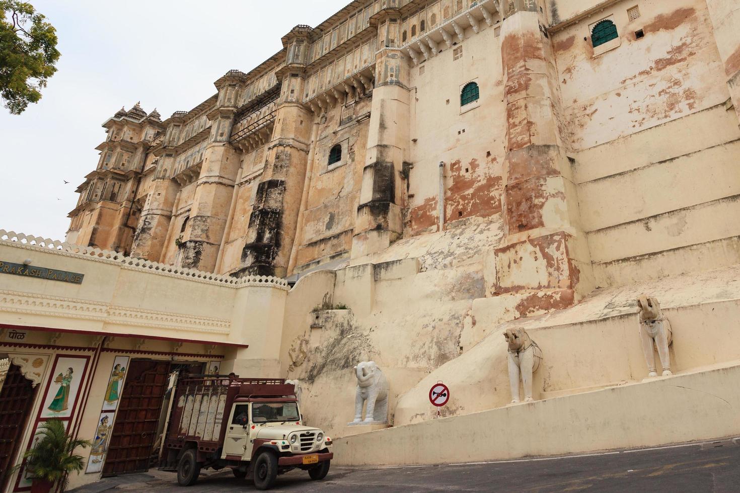 udaipur stadspalats i Rajasthan, Indien foto