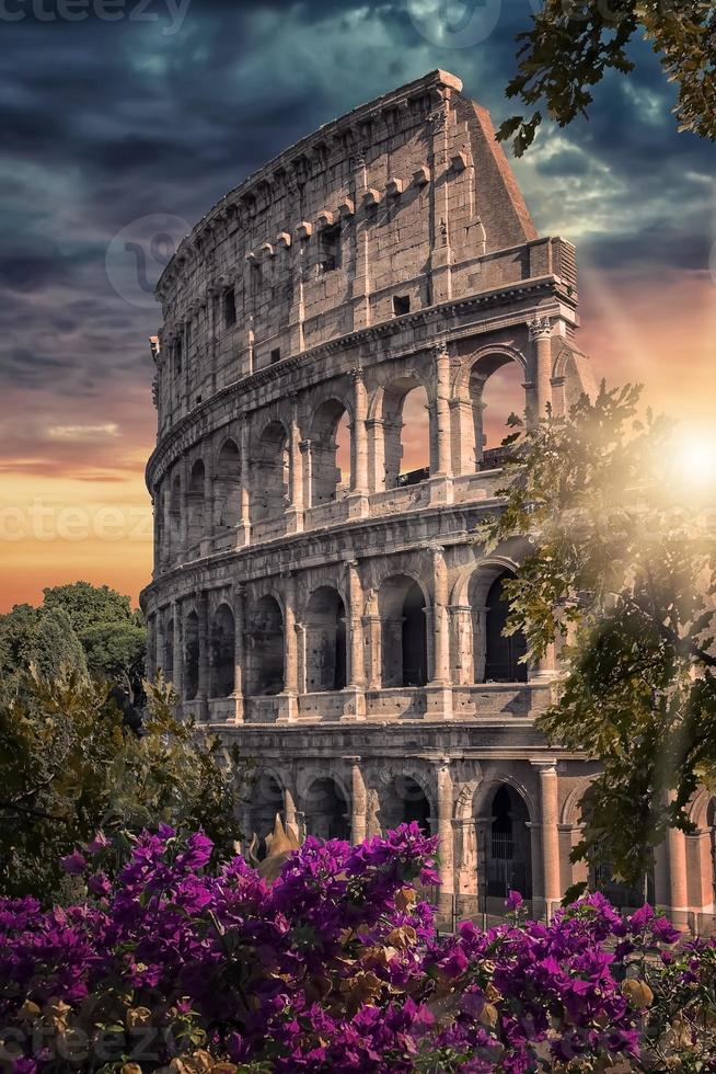 colosseum det mest kända monumentet i Rom foto
