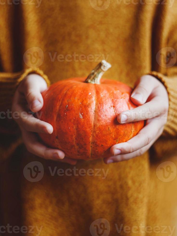 pumpa i barnhänder foto