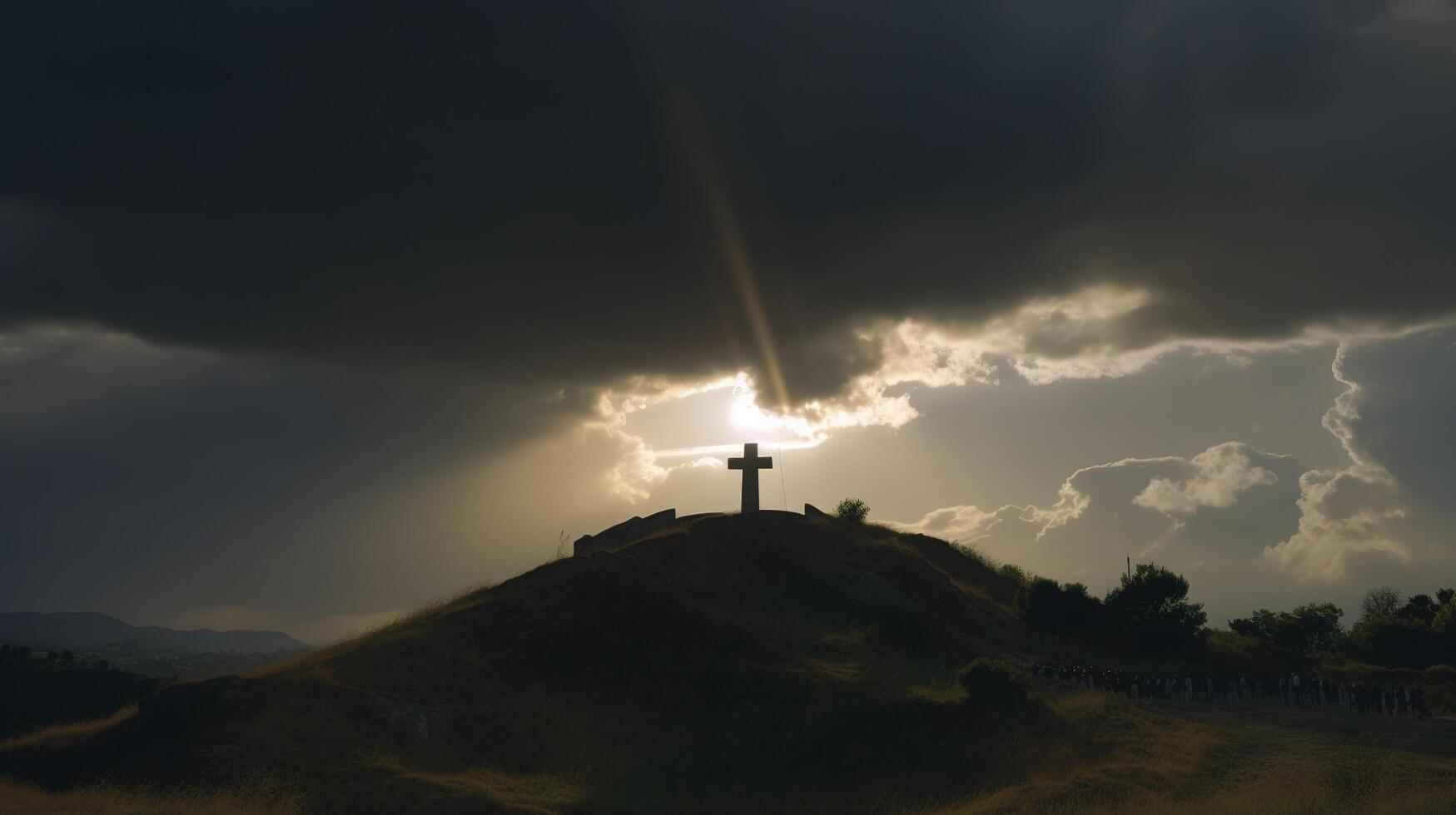 leuchtturm ett der kuste ai generativ foto