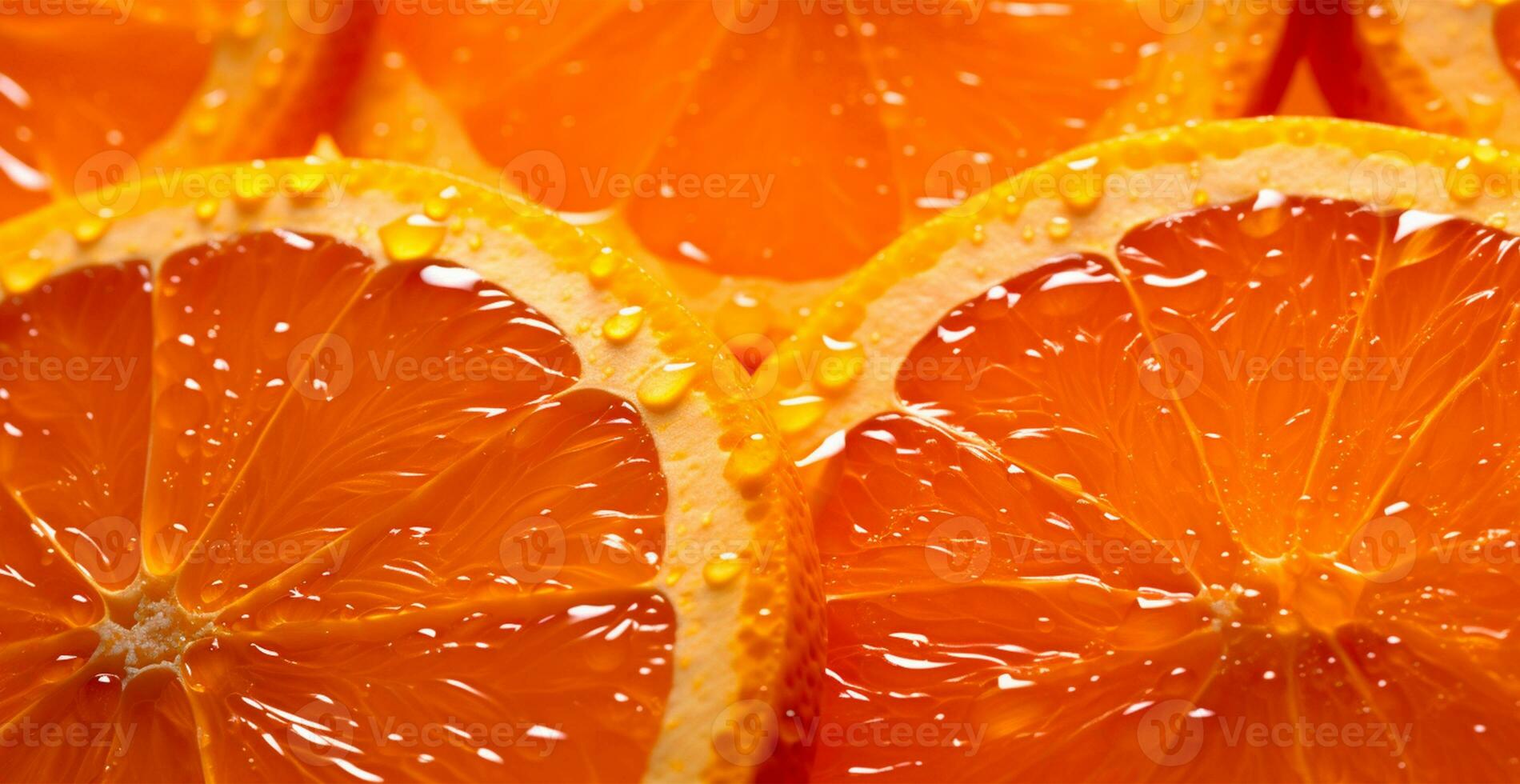 realistisk orange textur. orange cirklar stänga upp, tropisk mönster, frukt baner - ai genererad bild foto