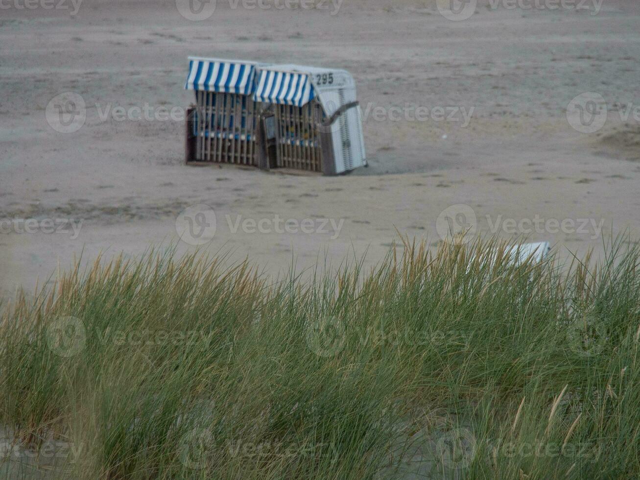 sommar tid på spiekeroog ö foto