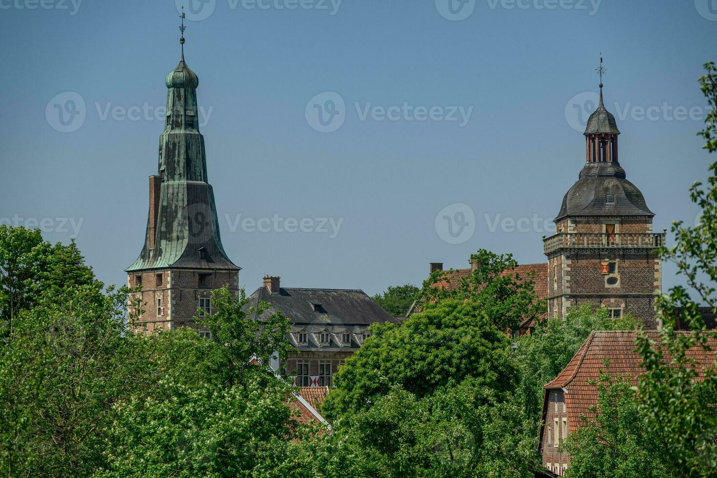 de stad av raesfeld i Tyskland foto