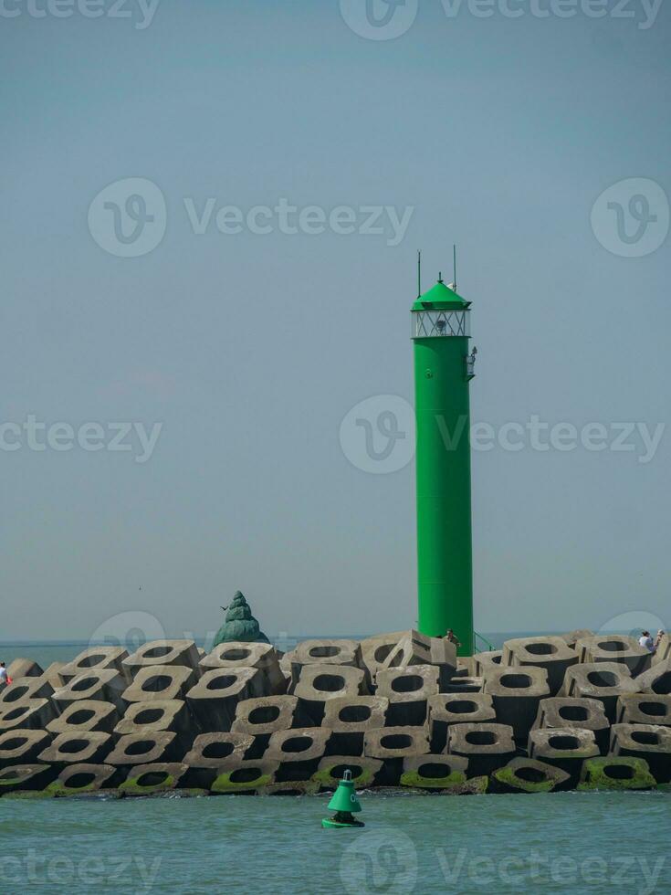 de stad av oostende och de belgisk kust foto