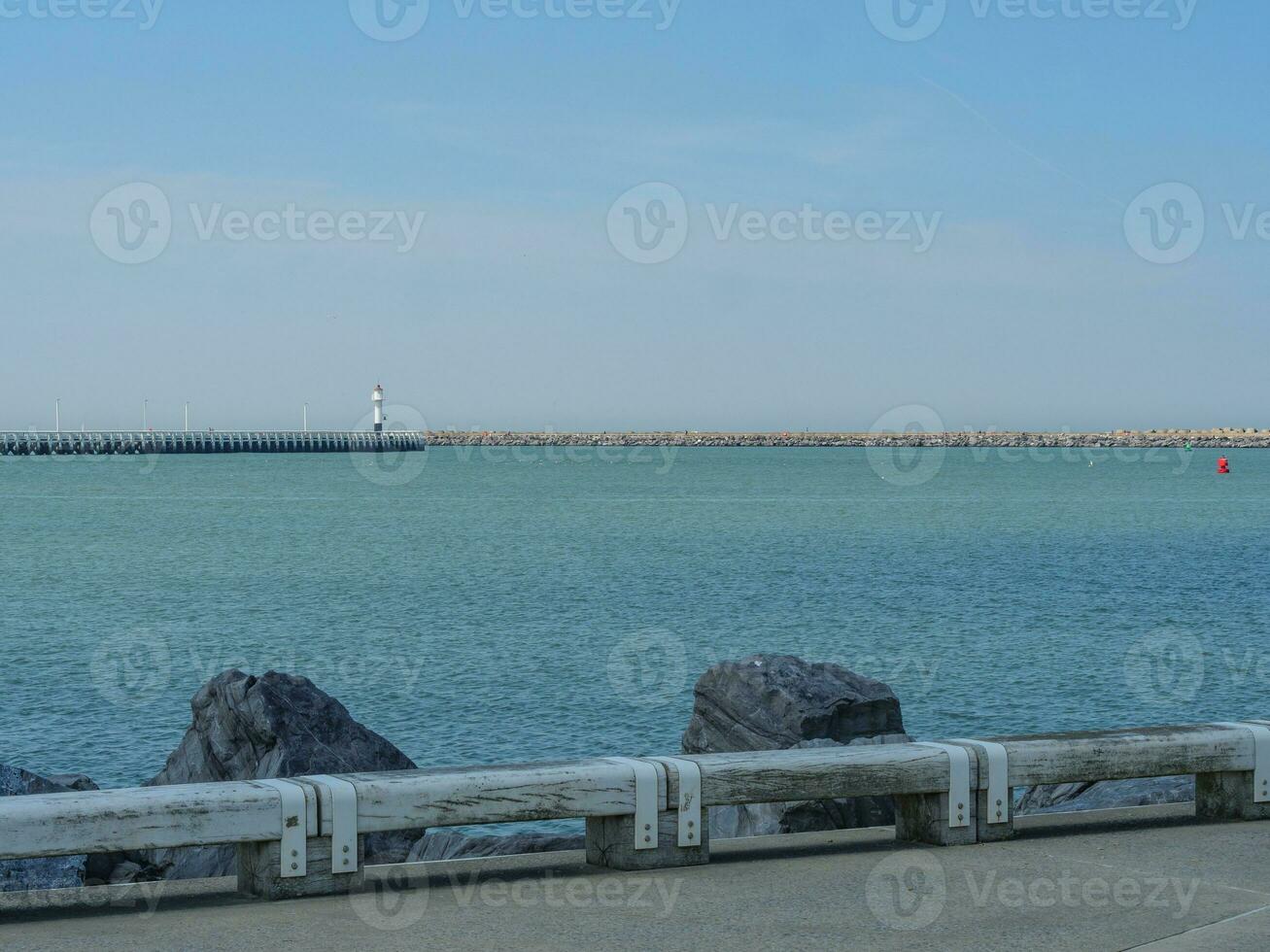 de stad av oostende och de belgisk kust foto