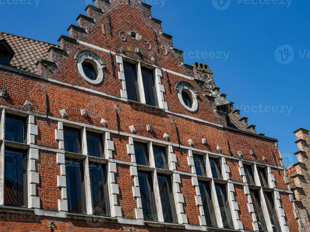 de stad av bruges i belgien foto