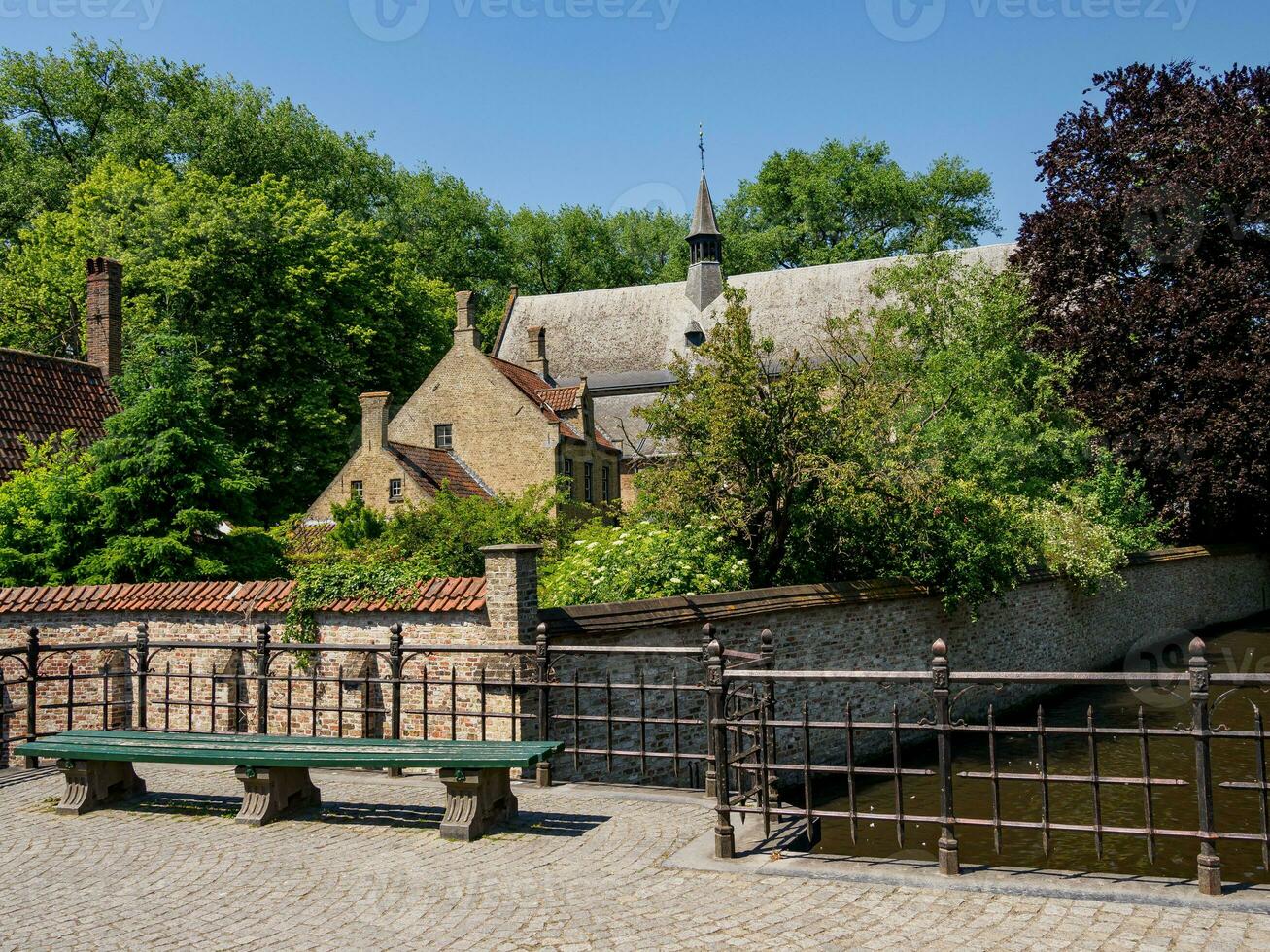 de stad av bruges i belgien foto