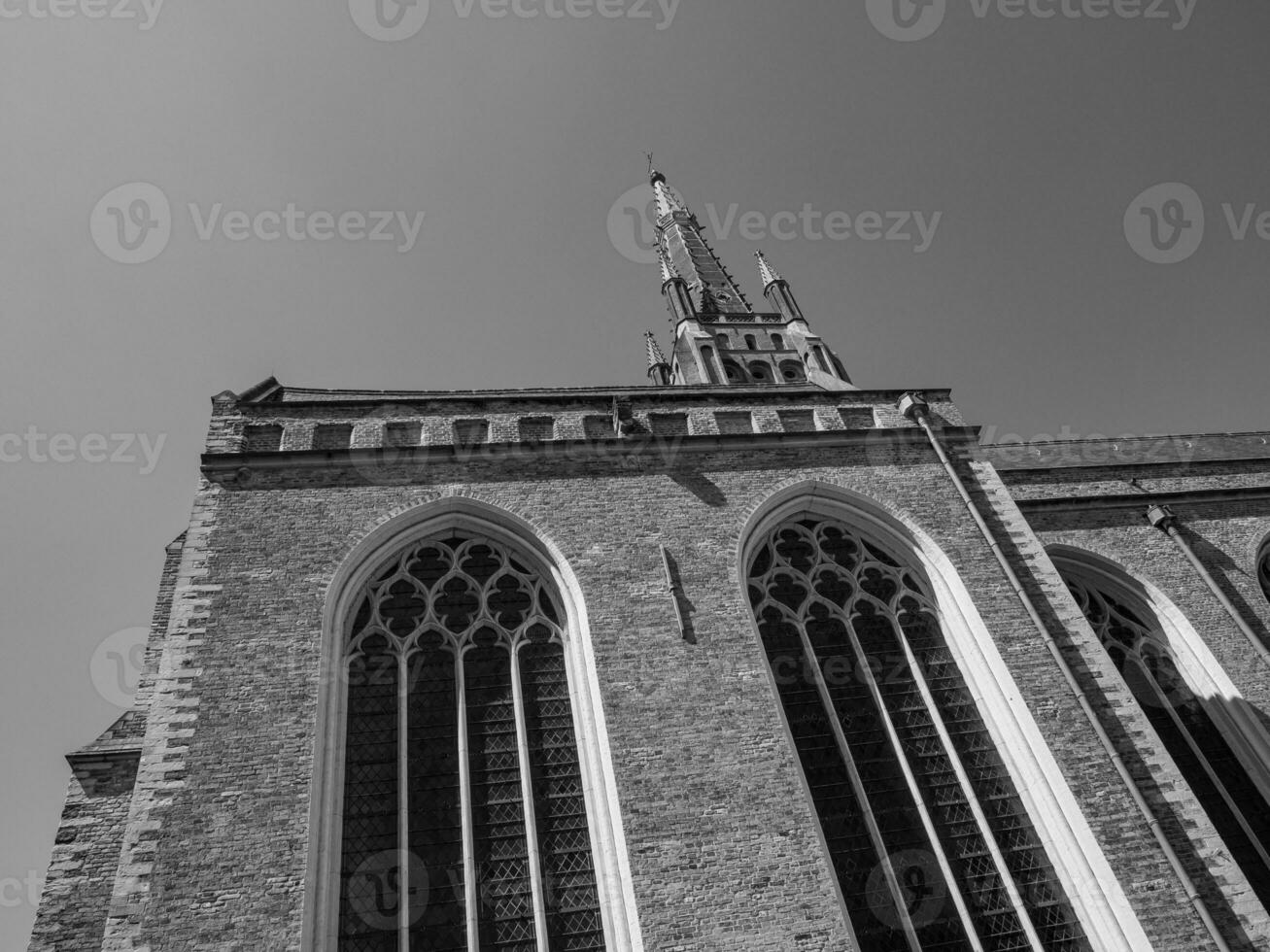 de stad av bruges i belgien foto