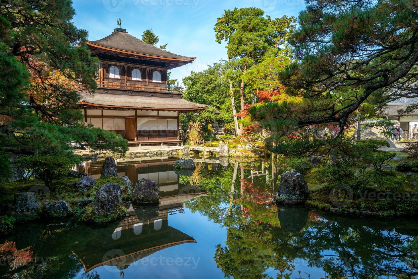 silverpaviljongens tempel i kyoto japan foto