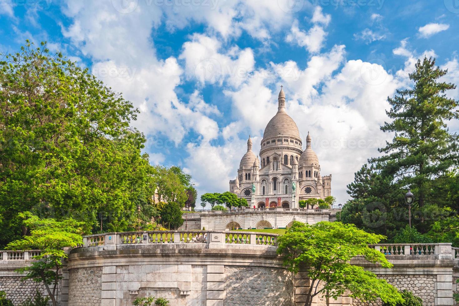 basilikan i Paris heliga hjärta i Frankrike foto