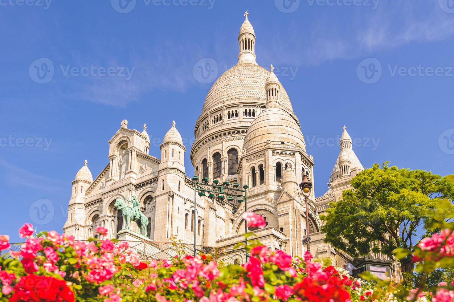 basilikan i Paris heliga hjärta i Frankrike foto