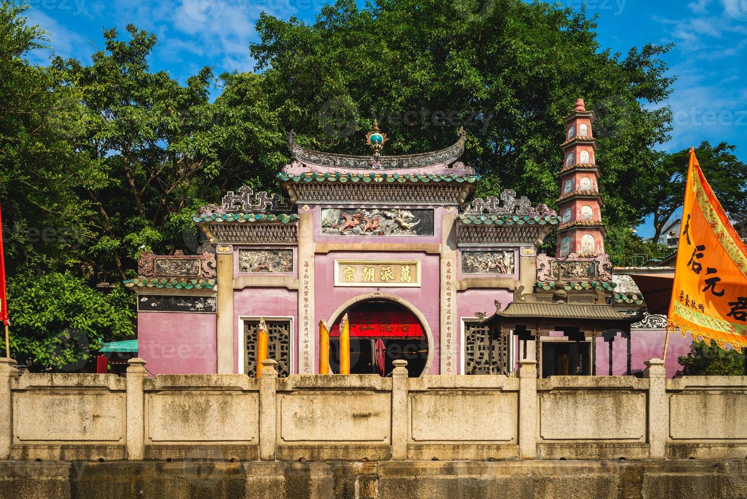 ett ma-tempel är ett tempel för den kinesiska havsgudinnan mazu, i Macau, Kina foto