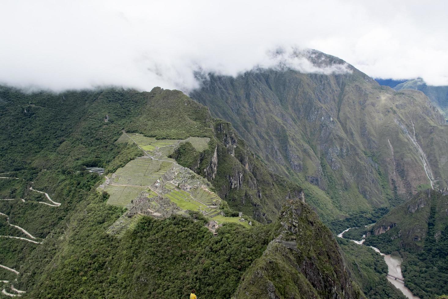 machu picchu en peruansk historisk fristad 1981 och en UNESCO-världsarvslista 1983 foto