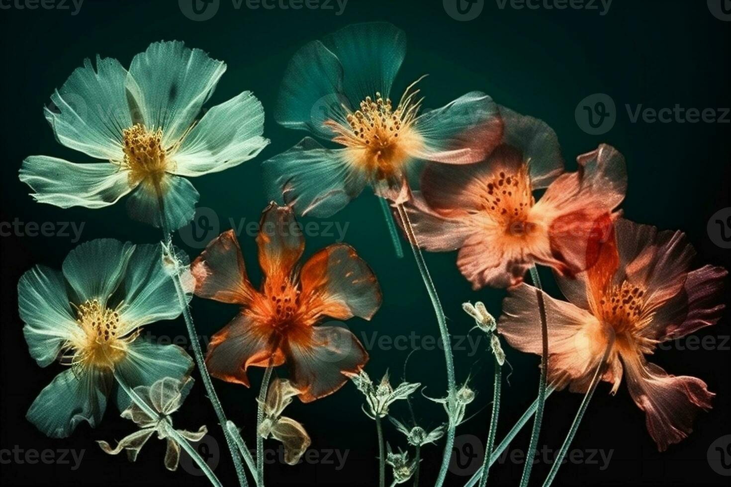 röntgenstråle tapet natur blomma blad bakgrund vår blomma blommig skön blomma. generativ ai. foto