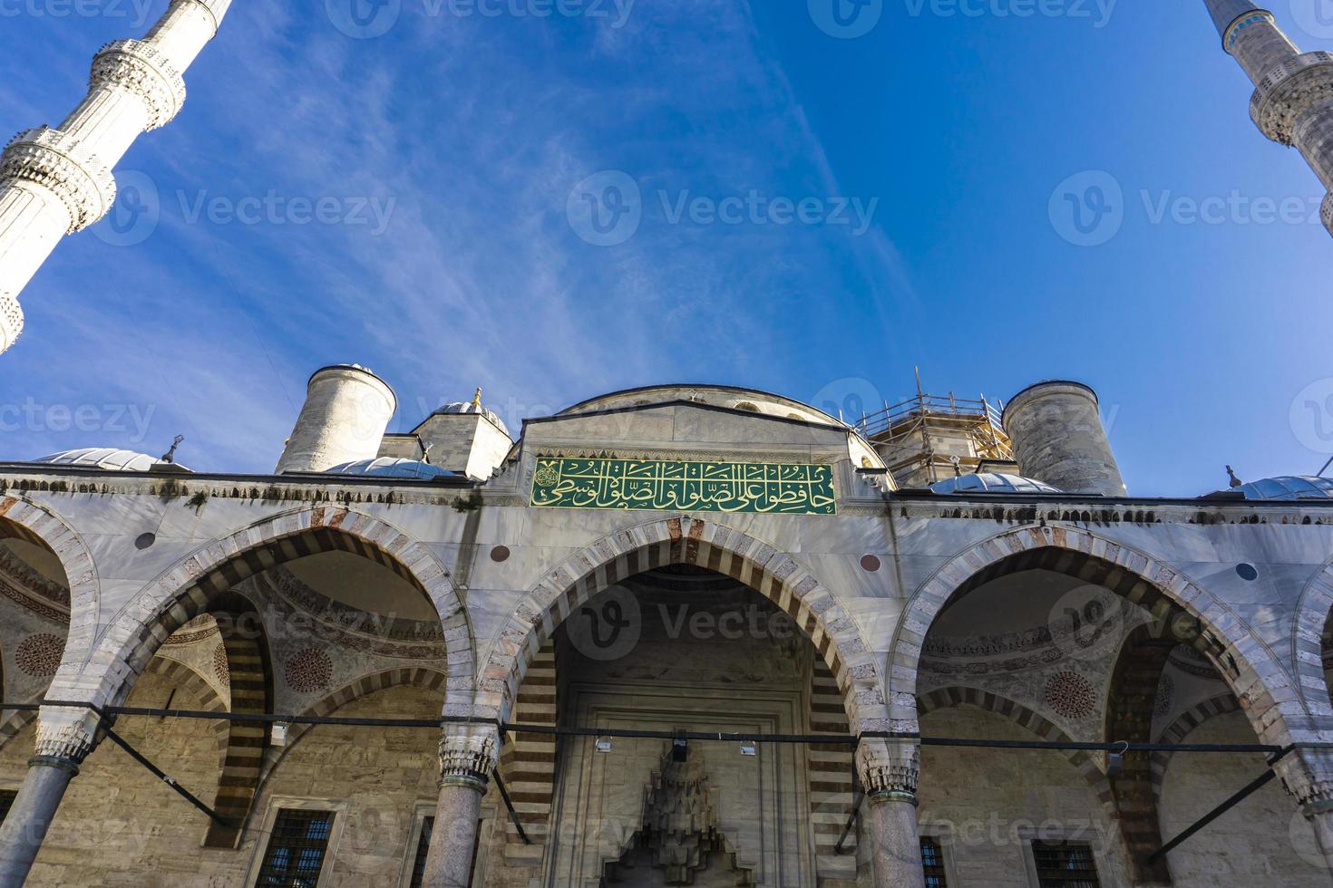 sultan ahmed moské blå moské i istanbul kalkon foto