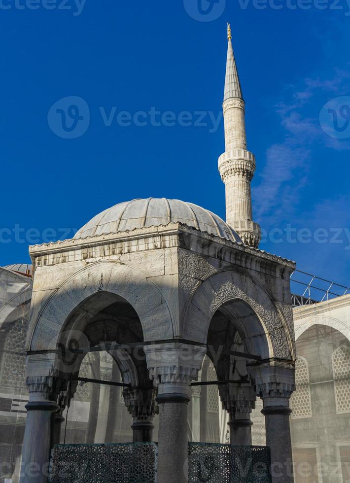 sultan ahmed moské blå moské i istanbul kalkon foto