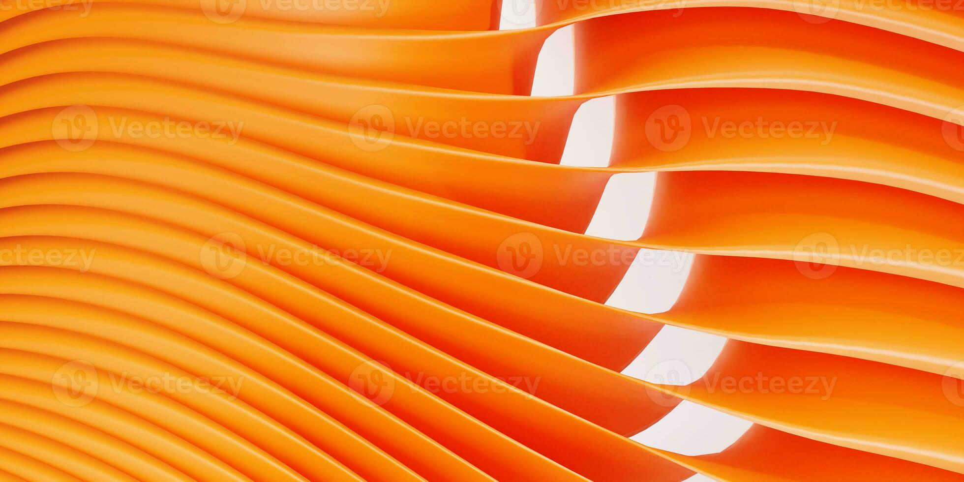 3d abstrakt orange och vit Färg bakgrund med kurva linje. 3d framställa illustration. foto