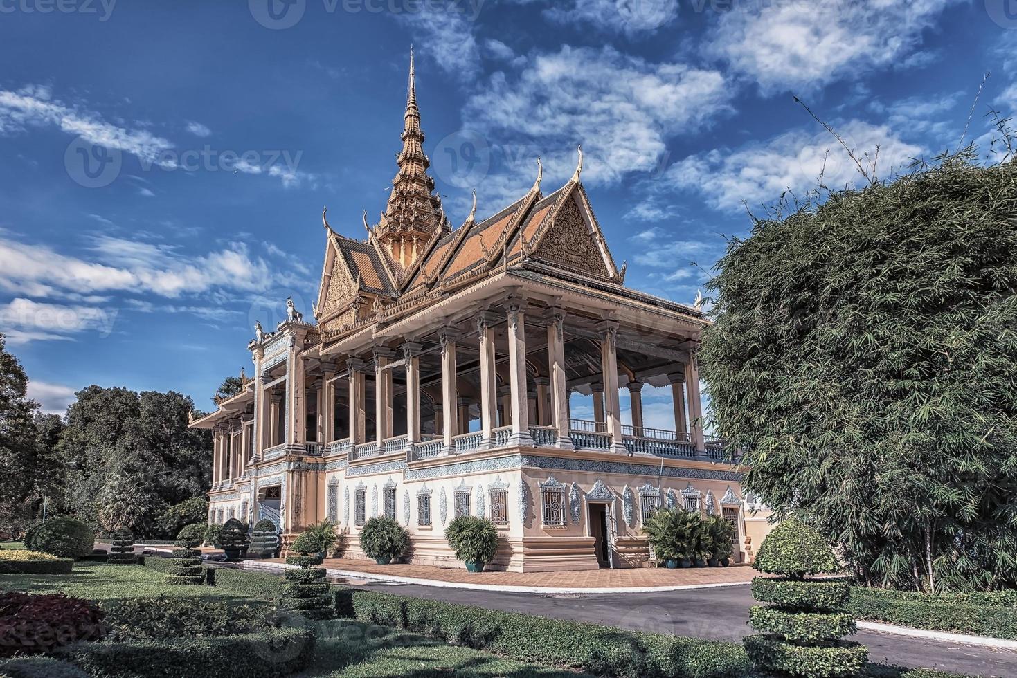 king palace i phnom penh kambodja foto