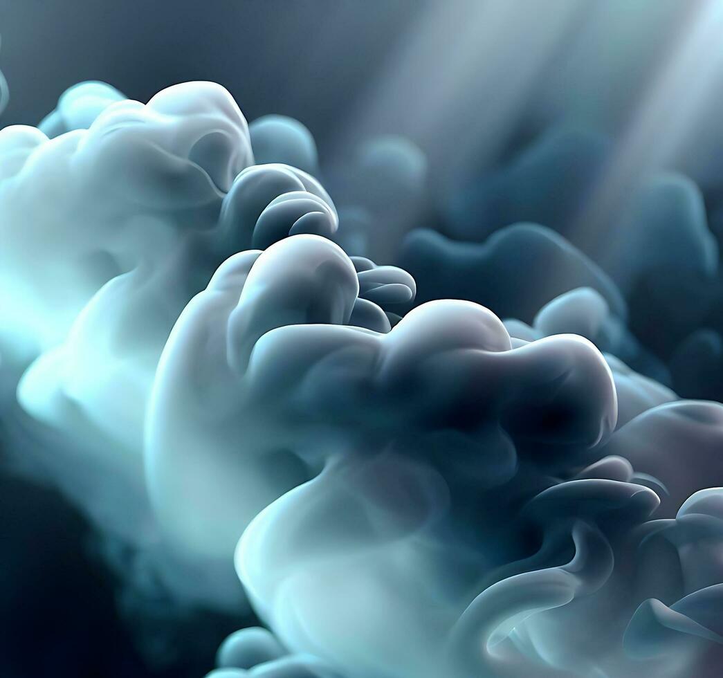 ai generera Foto 3d rökig moln effekt bakgrund