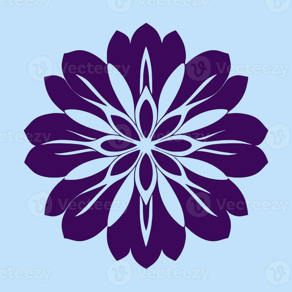 blomma logotyp vektor enkel abstrakt platt mandala tatuering växt Färg blomma floret blomma stencil foto