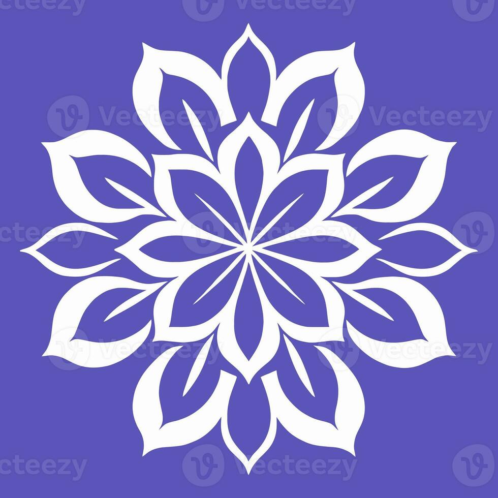 blomma logotyp vektor enkel abstrakt platt mandala tatuering växt Färg blomma floret blomma stencil foto