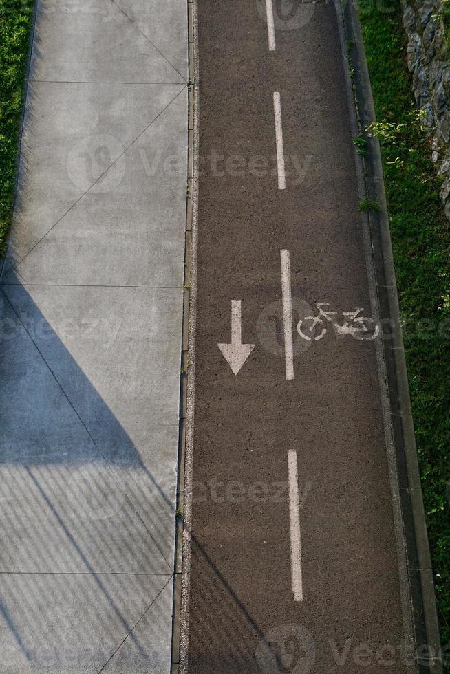 cykeltrafik signal på gatan foto