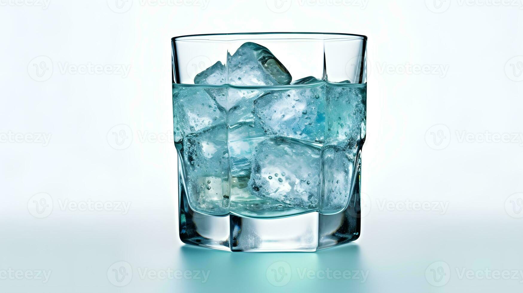 gnistrande vatten glas. foto