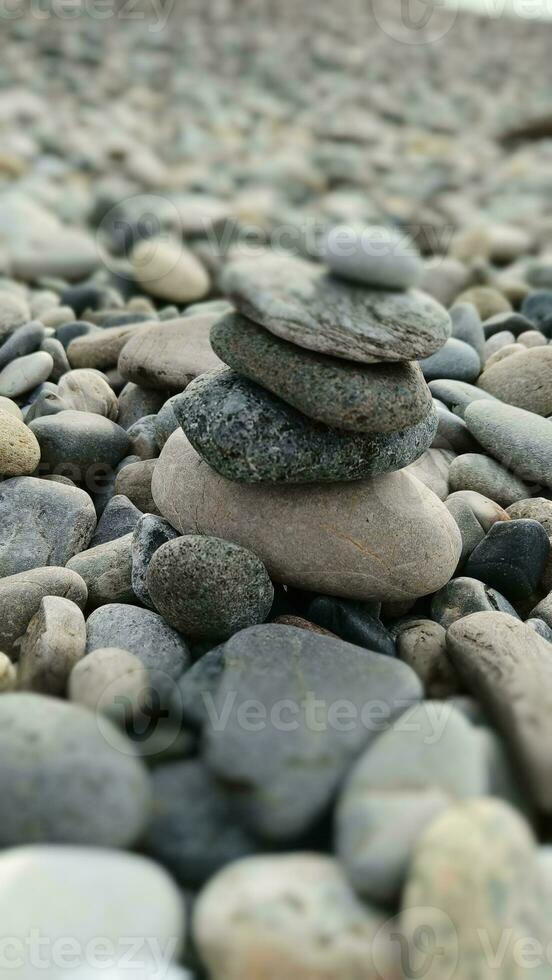 Foto stenar på de havsstrand