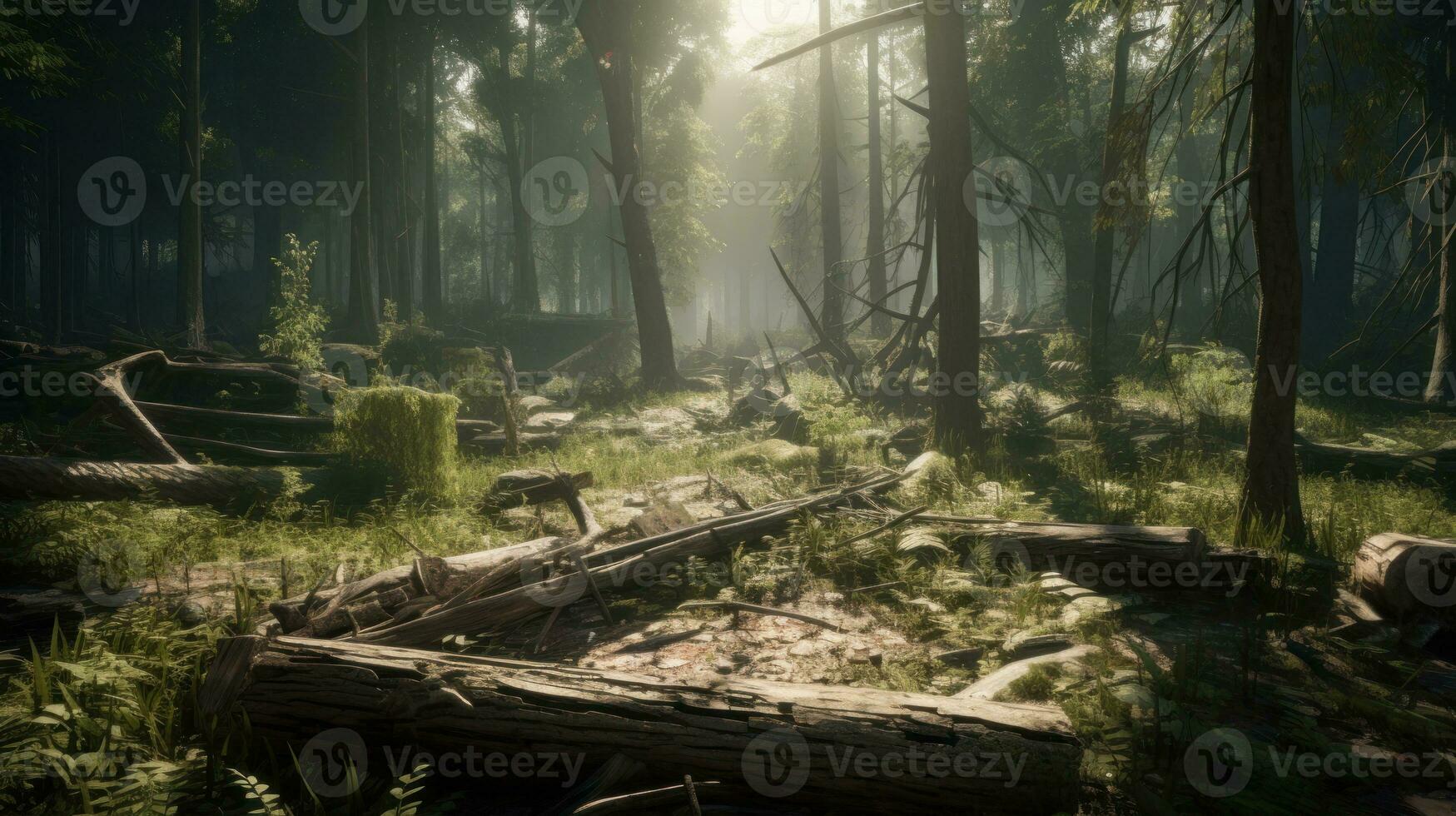 en skog återhämtar sig efter en förödande insekt angrepp foto