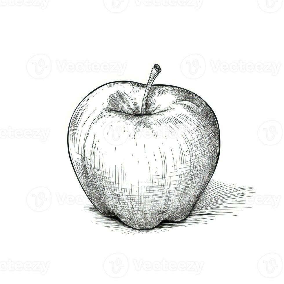 frukt äpple ai genererad foto
