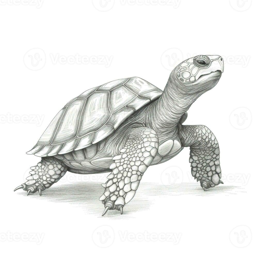hav sköldpadda ai genererad foto