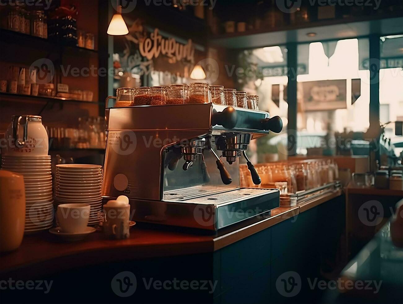 coffee restaurang inuti Foto