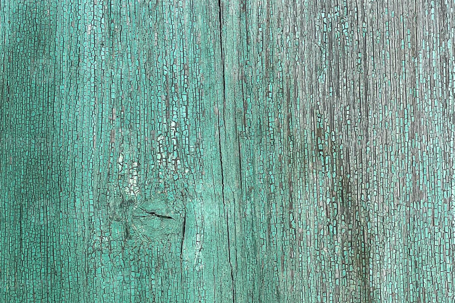 vägg av träplankor i blå färg med sprickor. bakgrund för design foto