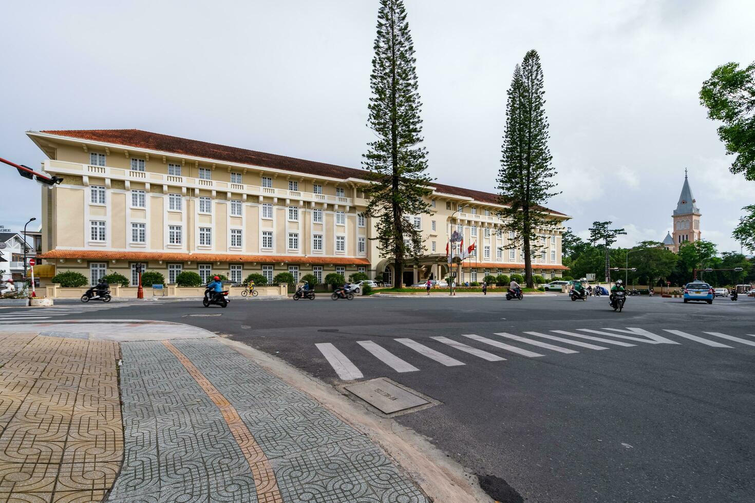 da lat, viet nam - 3 juni 2023 du parc hotell dalat. ett av de äldsta och mest skön hotell i de da lat stad. foto